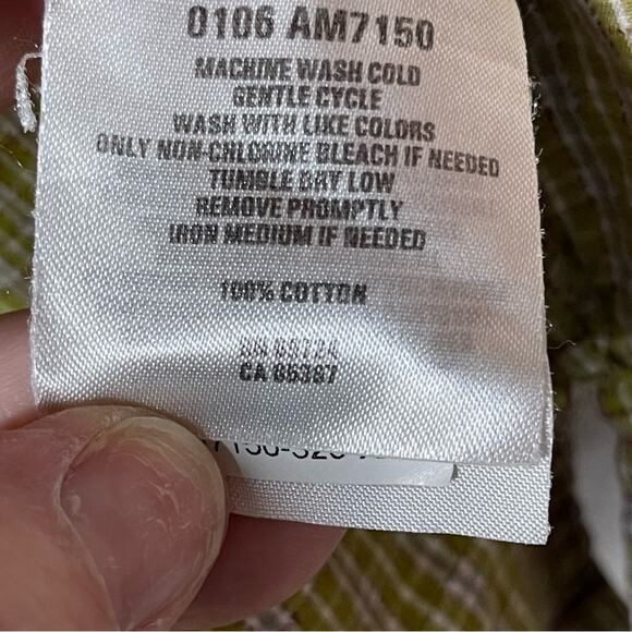 Columbia Button Down Casual Cotton Plaid Shirt - Picture 7 of 8